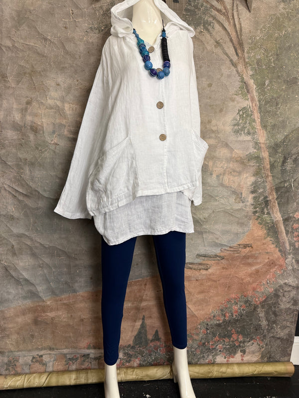 92112-62 Hoodie Jacket-White