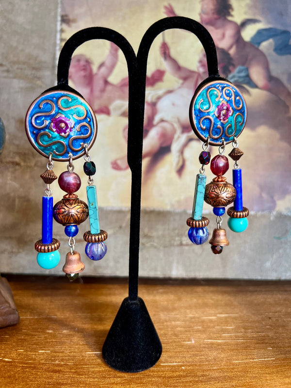 000ACJ Artisan Clip on Earrings