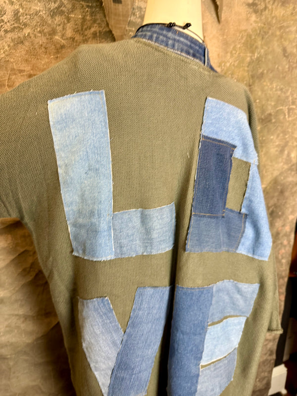 5547 Cotton/Denim Love Cardigan