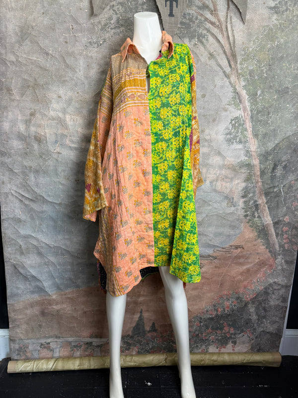 1013w Long Kurta Shirt Dress-Stella