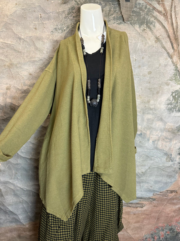 833-3184 Flare Cardi Coat