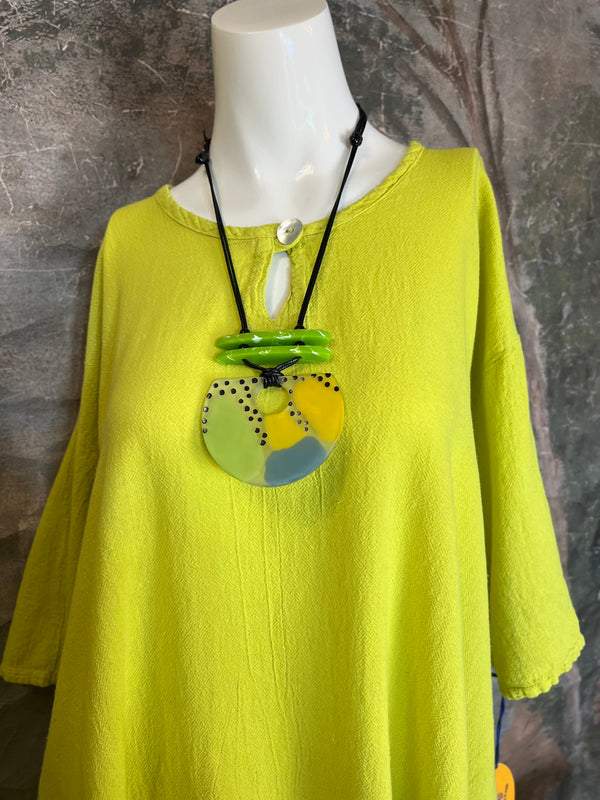 Oh My Gauze The BUNNY Top-Lime