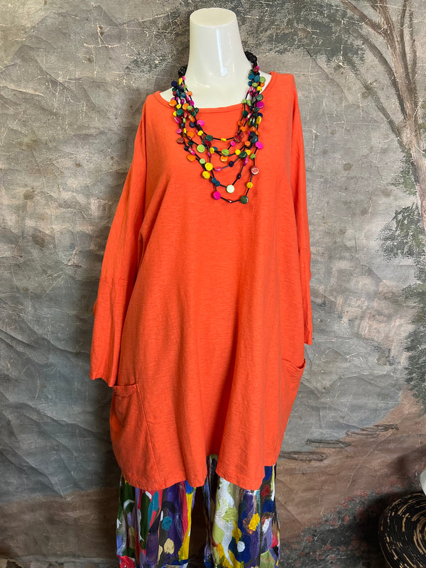 5016024 2 Pocket Pullover-Tabasco Orange