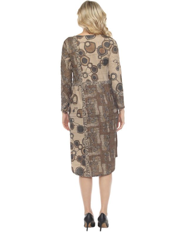 D448 Waffle Knit VNeck Dress-COOPER