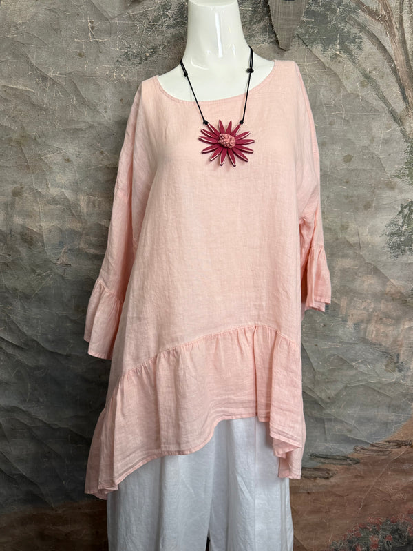 MP-HLT651 Baby Doll Top-Quartz Pink