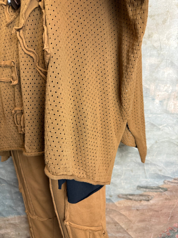 CE714 Cheer Sweater Top-Camel