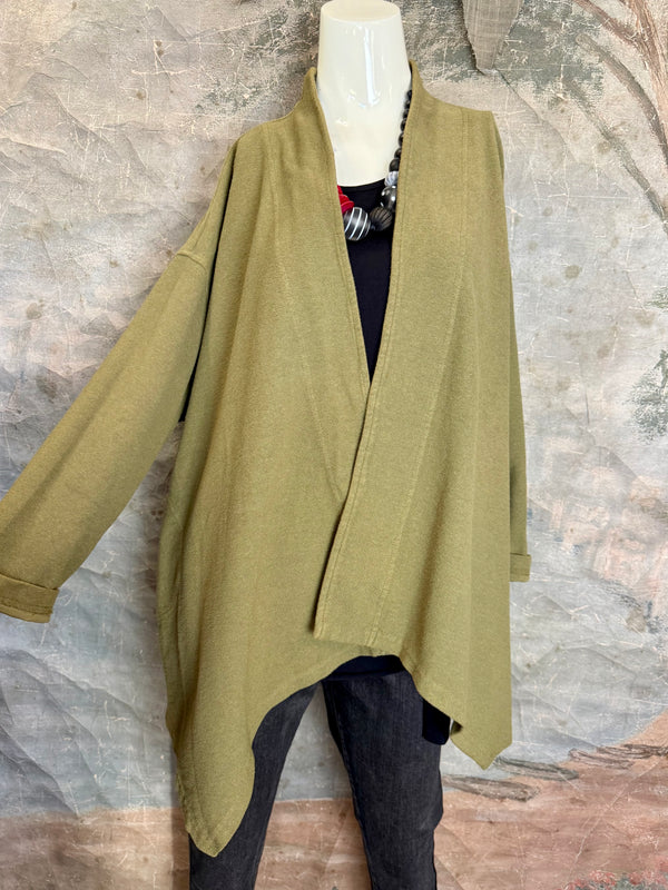 833-3184 Flare Cardi Coat