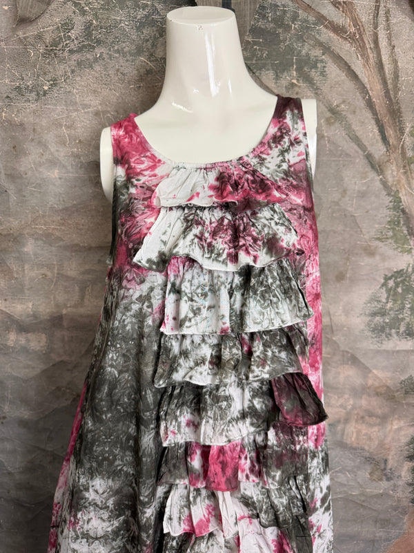 PL-C219D Ruffle Tank Dress