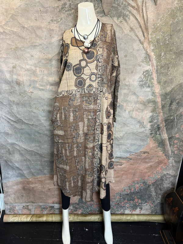 D448 Waffle Knit VNeck Dress-COOPER