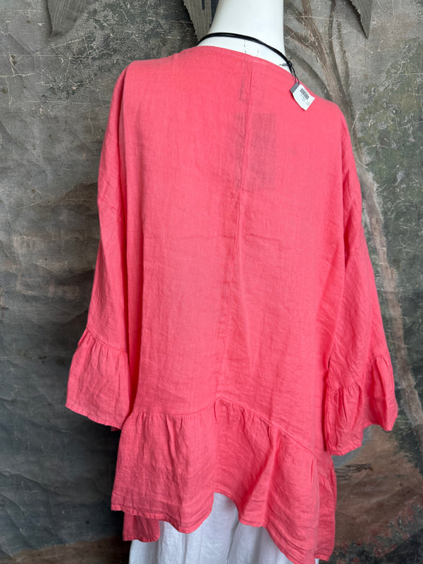 MP-HLT651 Baby Doll Top-Grapefruit