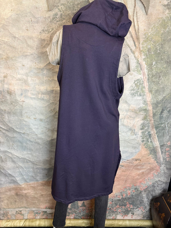 2626AU Zip Hoodie Vest-Purple