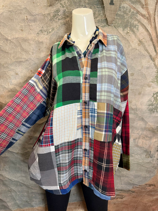 5620 Flannel PW BF Shirt- PW D