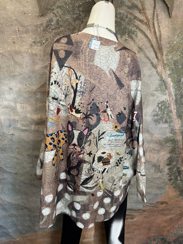 T812NB Drop Shoulder Top-Lunch Time