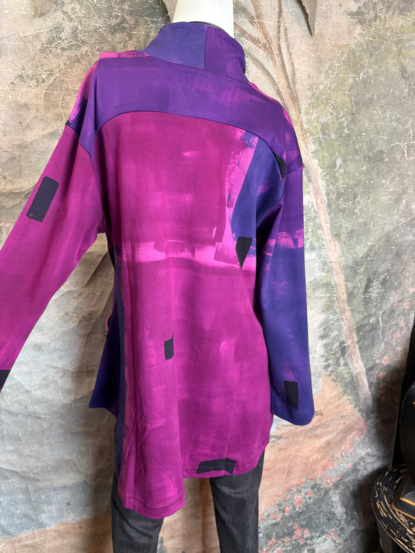 CB1809C Tara L/Slv Top-Persimmon