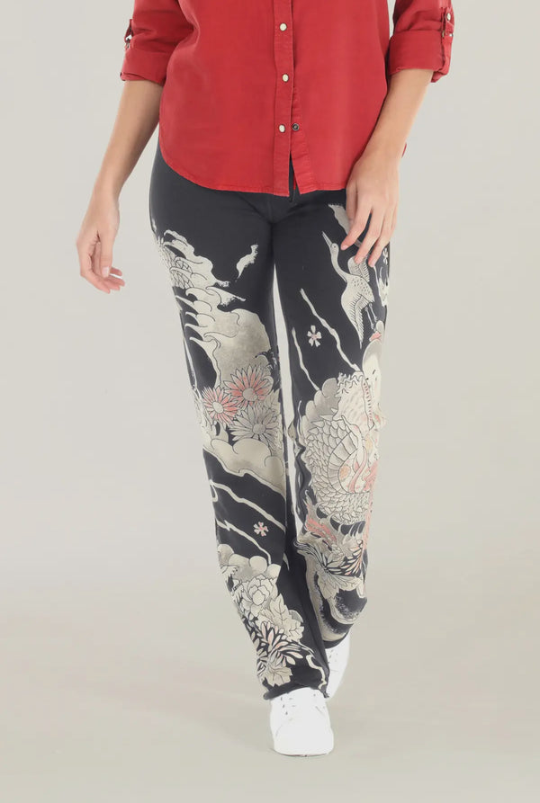 4360 Pull-on Zen Lounge Pant-Charcoal