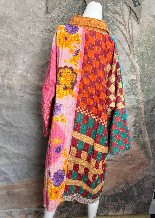 1013w Long Kurta Shirt Dress-Susan