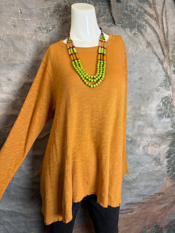 1050-88 Cotton Knit Angel Tee-Aspen