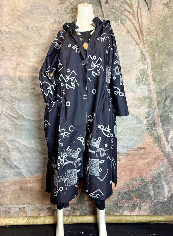 1029 City Scribble Jacket-Gray