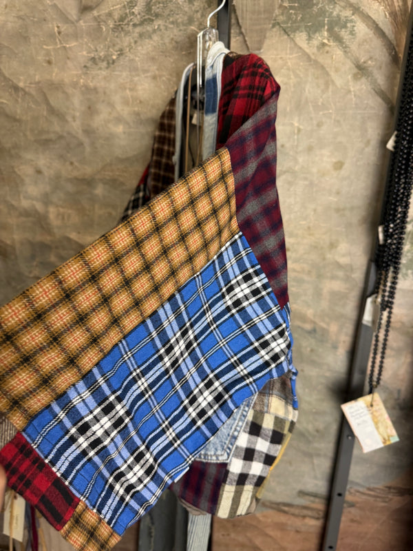 5573 Lodge Flannel Cardigan-Mix C