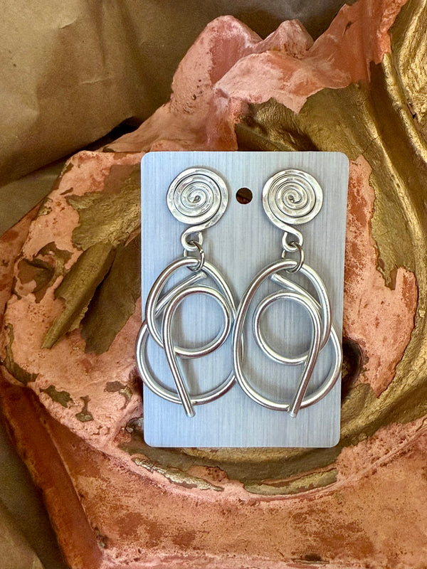 298 Clip ON Drama Dangle Earrings