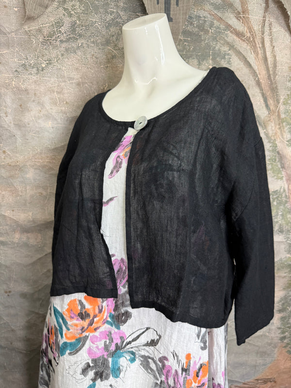 MP-MT348 Bolero With Button-Black
