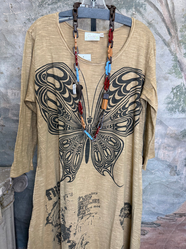 PL-630 Butterfly tshirt Dress