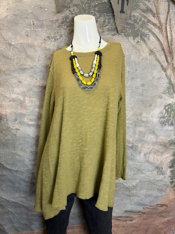 1050-88 Cotton Knit Angel Tee-TEAK