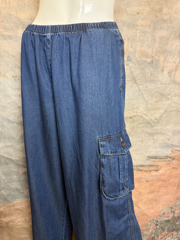 30135N15 Denim Cargo Pant