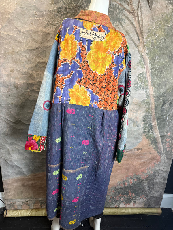 JG-183 Kantha Sunrise Coat-MIX 6
