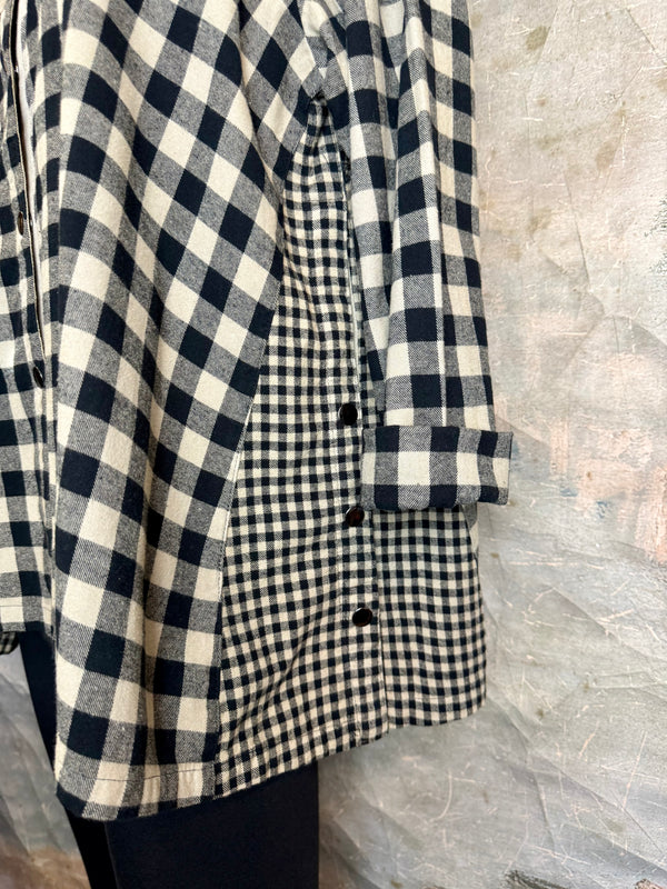 2500-2077 Plaid Placket Shirt-Fennel