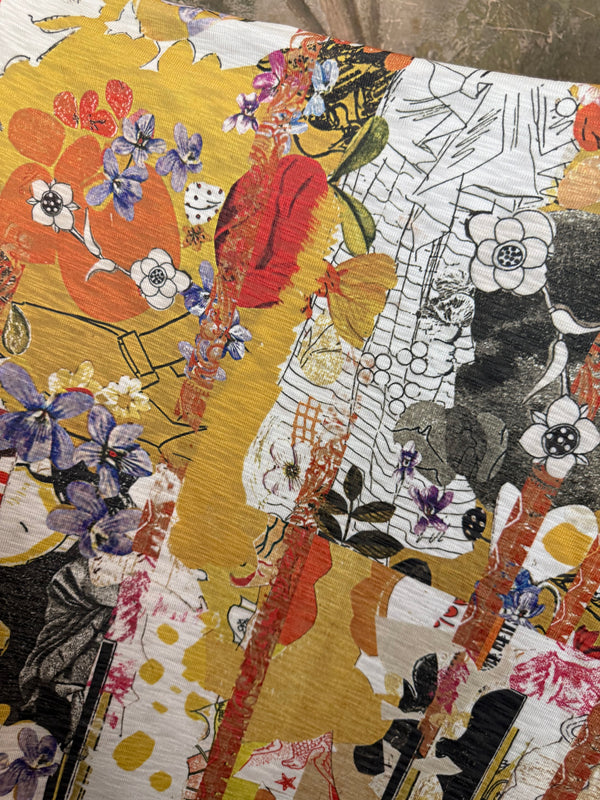 T1369K White Knit Whimsy Top-Marisols Garden