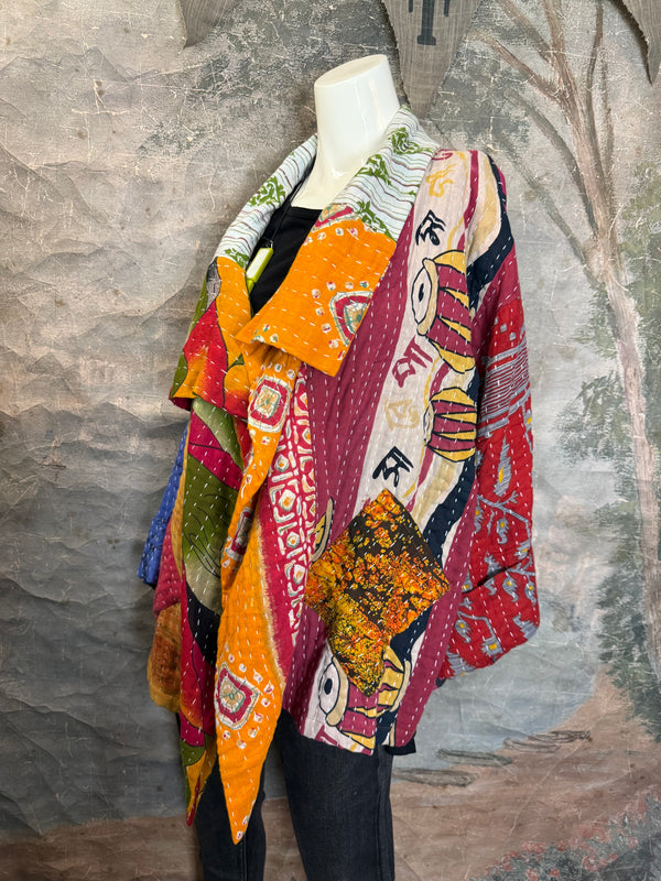 SS6148 Funky Kantha Jacket-Marley A