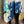 Load image into Gallery viewer, 7063V Block Dyed Justly Top-TURQ MIX
