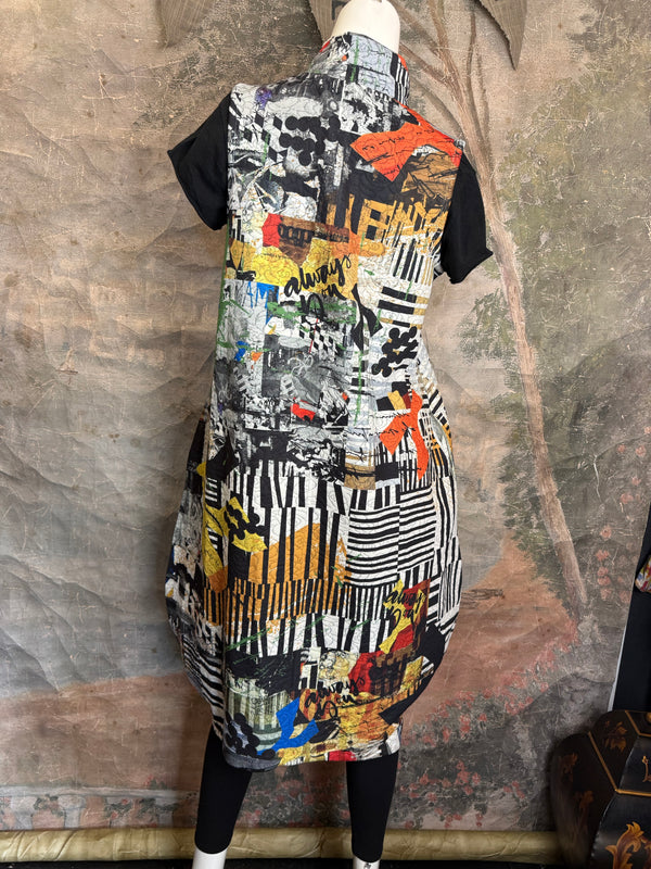 D502NB Slvless Sharkbite Dress-Always You.