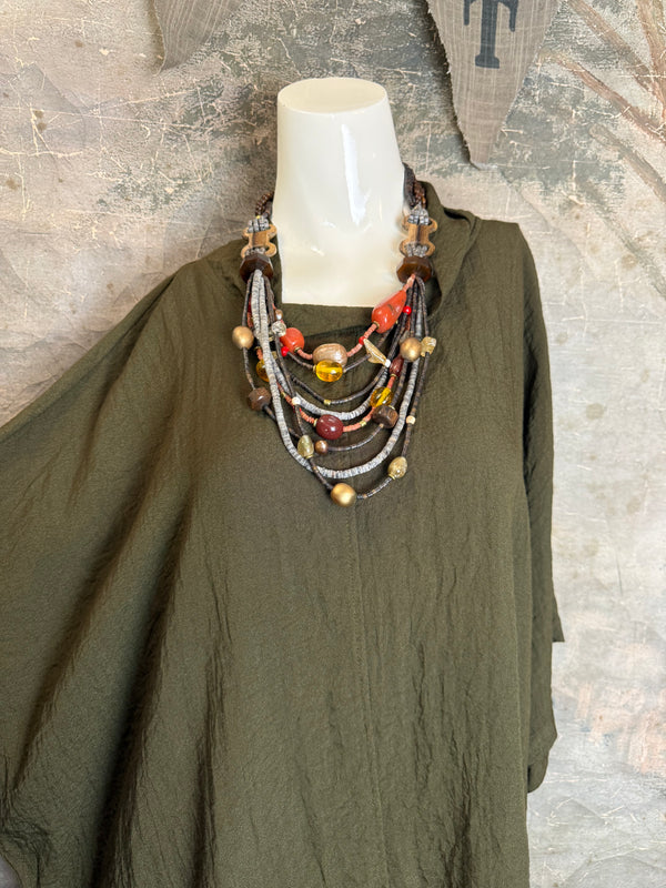 2066-11 Asymmetrical Cowlneck-Olive