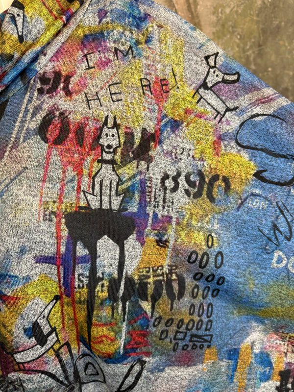 T134T Cowlneck Poncho Top-Coco