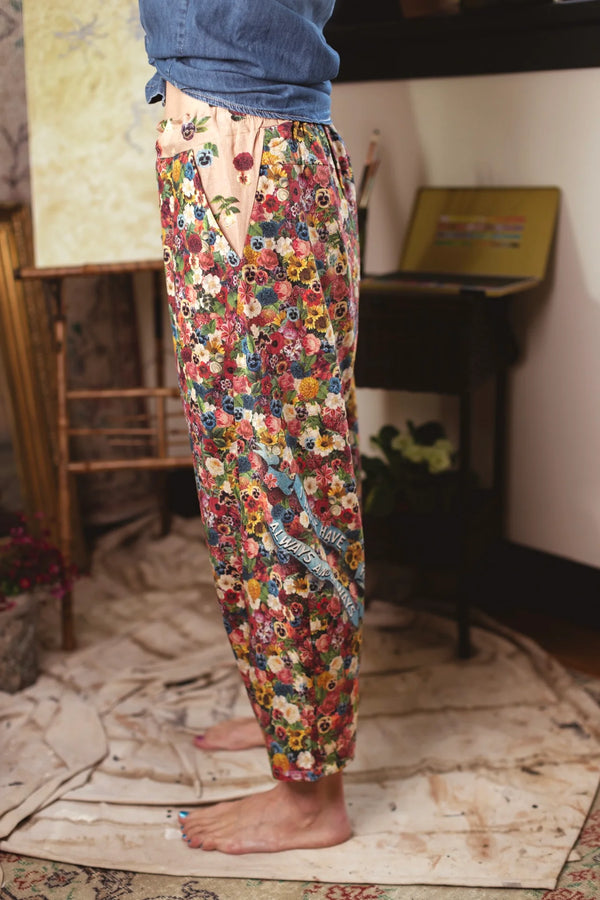 MOTS Linen Crop Artist Pant-Art of life
