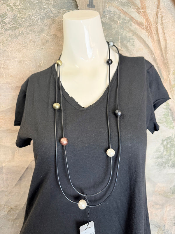 258 Lariat Beaded Necklace