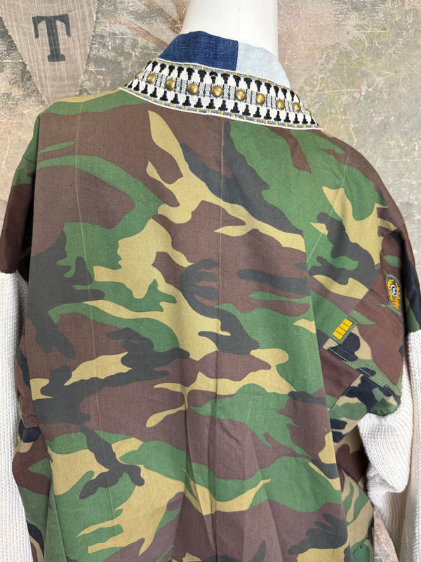 5977 Hand-Knit Camp Sweater-Mix 1