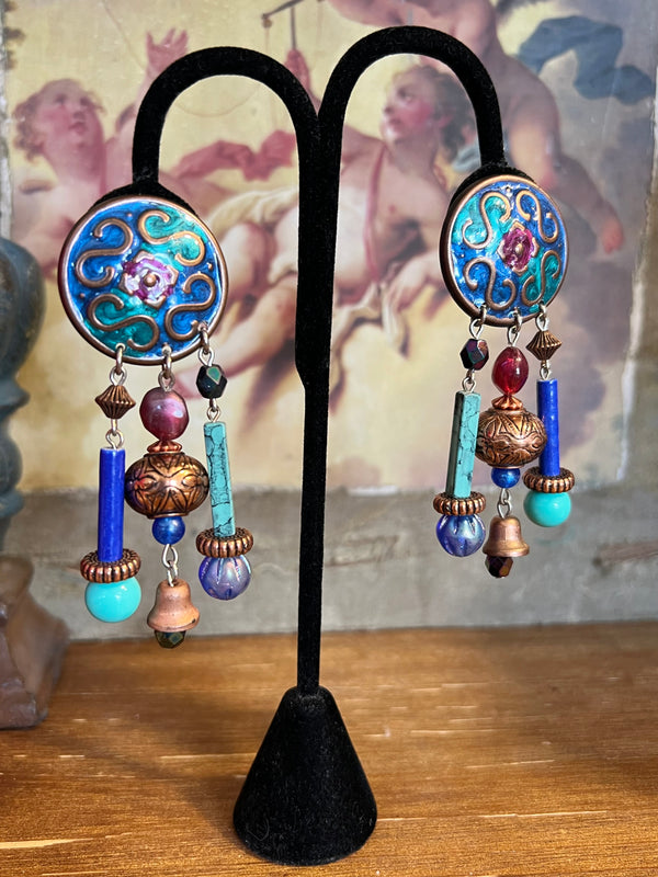 000ACJ Artisan Clip on Earrings