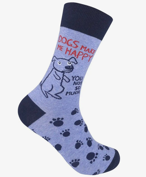 Art To Wear Novelty Socks-Dogs Make Me Happy 🐕 You not so much. 😂