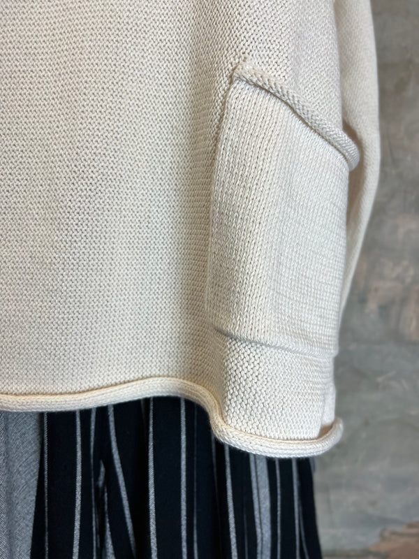 5199 Knit Neo Sweater-Cream