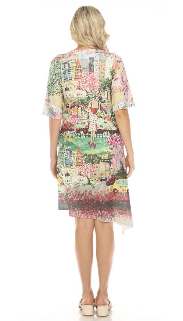 ND473K City Gal Cotton Mix Pocket Dress