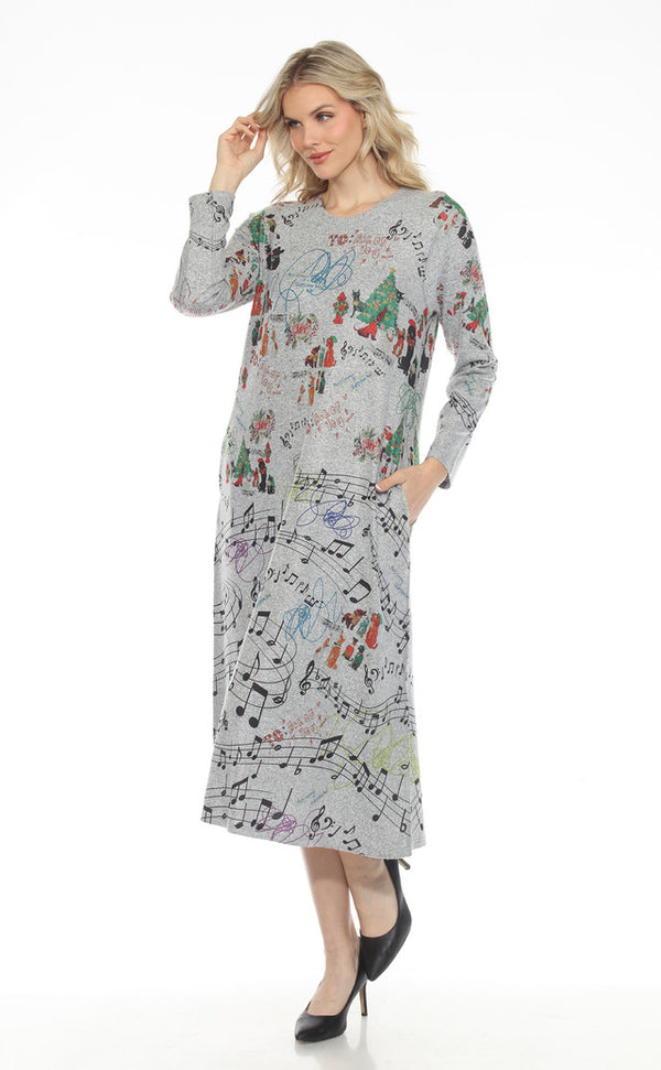 D387 Woofmas Carol A-line Dress