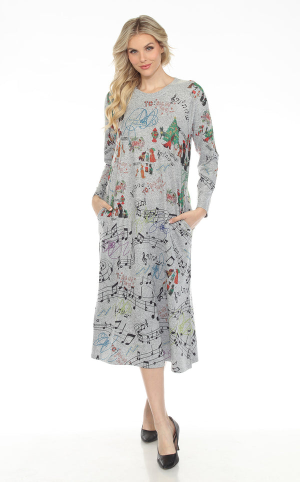 D387 Woofmas Carol A-line Dress