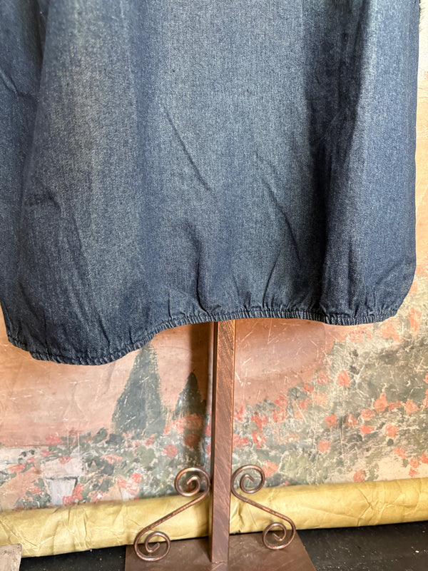 6760 Oversized Denim Sack Dress