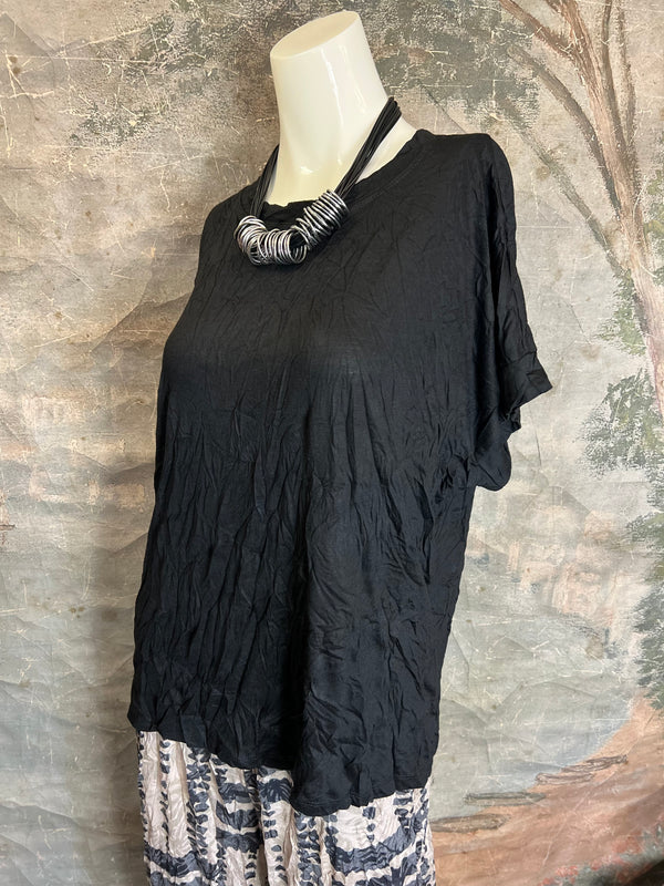 25063 Crinkle Dolman Slv Top