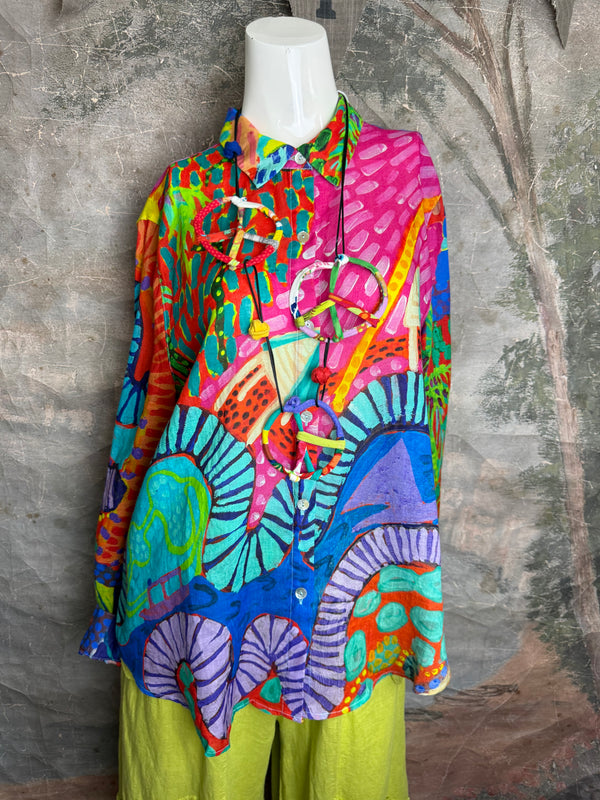 CP-92527 Abstract Blouse