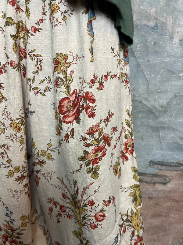 5516 Kristie Linen Tuck Pant-Victorian Rose