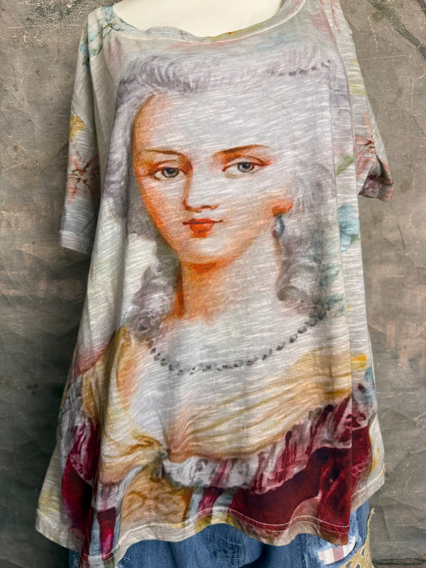 PL-772 Washington Floral Tee-Gray